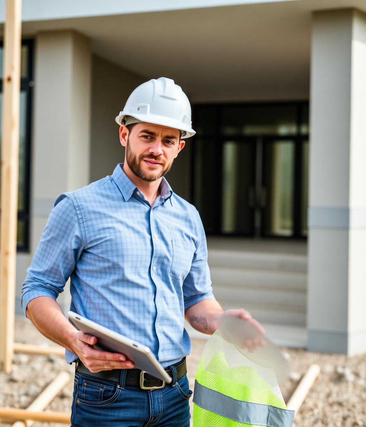 Chantier de construction dans le Sud-Ouest
