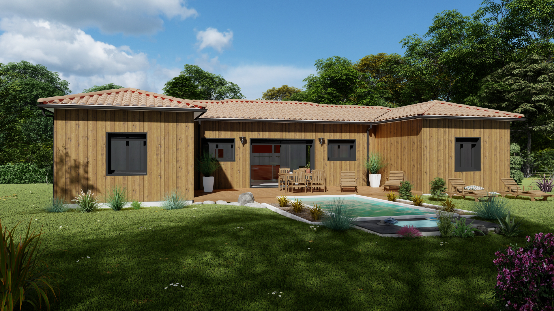 Maison contemporaine dans le Sud-Ouest